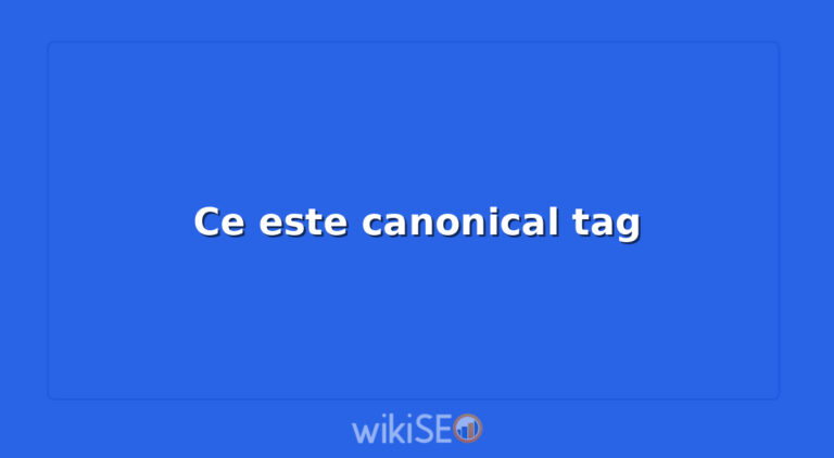 Ce este canonical tag