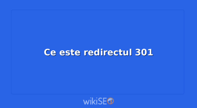 Ce este redirectul 301