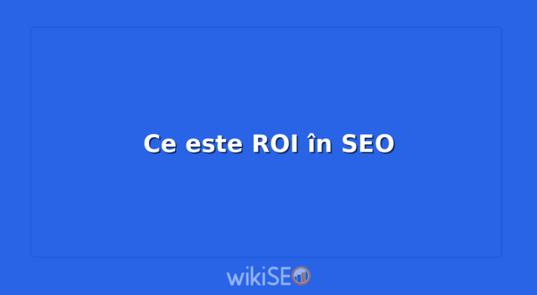 Ce este ROI în SEO